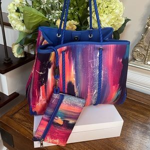 Kate Landry Neoprene Tote and Pouch